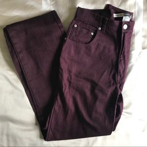 St Johns Bay Maroon Stretch Jeans